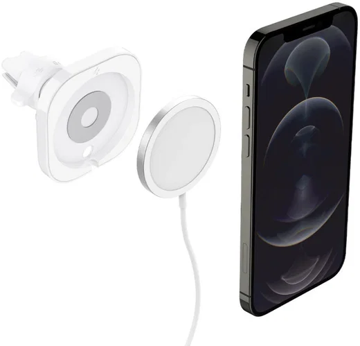 Spigen MagFit Ventilatierooster Houderstandaard Apple MagSafe Wit afbeelding 9