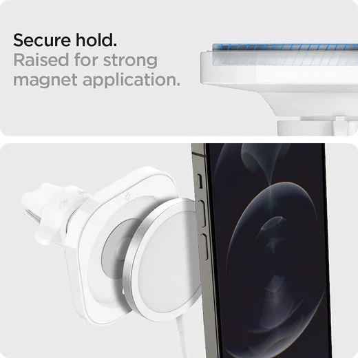 Spigen MagFit Ventilatierooster Houderstandaard Apple MagSafe Wit afbeelding 3