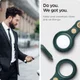 Spigen Valentinus Apple AirTag Sleutelhanger Kunstleer Hoesje Groen afbeelding 4