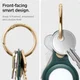 Spigen Valentinus Apple AirTag Sleutelhanger Kunstleer Hoesje Groen afbeelding 5
