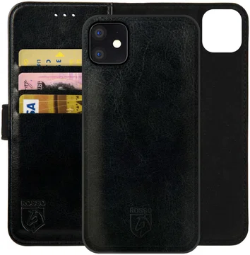 Rosso Element 2-in-1 Apple iPhone 12/12 Pro Hoesje Zwart