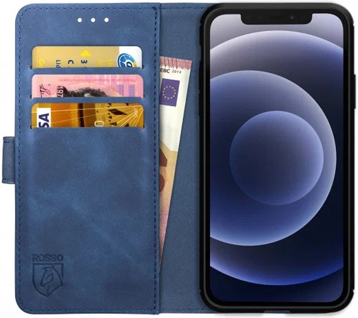 Rosso Element 2-in-1 Apple iPhone 12/12 Pro Hoesje Blauw afbeelding 9