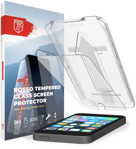 Rosso Apple iPhone SE / 5 / 5S Tempered Glass met Installatietray afbeelding 1