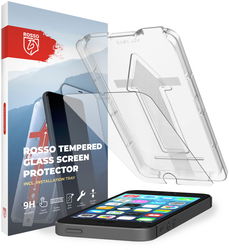 Rosso Apple iPhone SE / 5 / 5S Tempered Glass met Installatietray afbeelding