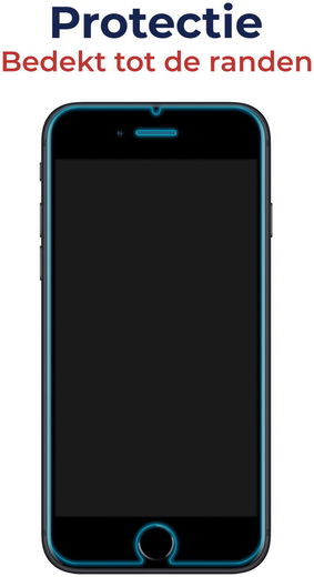 Rosso Apple iPhone 6(S) / 7 / 8 Tempered Glass met Installatietray afbeelding 6