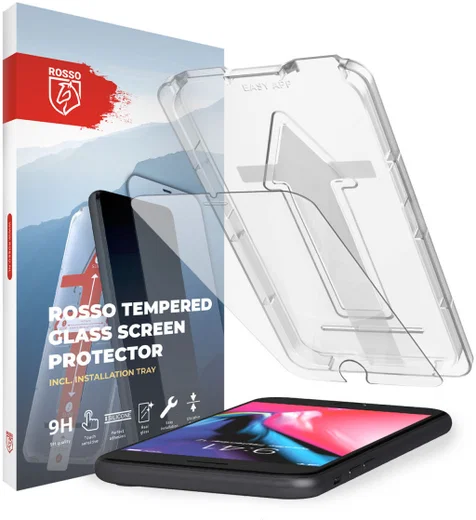Rosso iPhone 6(S) / 7 / 8 Plus Tempered Glass met Installatietray afbeelding 1