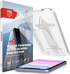 Rosso iPhone XR / 11 Tempered Glass met Installatietray Case Friendly afbeelding