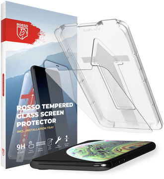 Rosso iPhone XS Max Tempered Glass met Installatietray Case Friendly