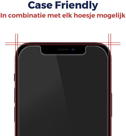 Rosso iPhone XS Max Tempered Glass met Installatietray Case Friendly afbeelding 4