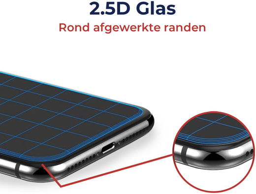 Rosso iPhone XS Max Tempered Glass met Installatietray Case Friendly afbeelding 6