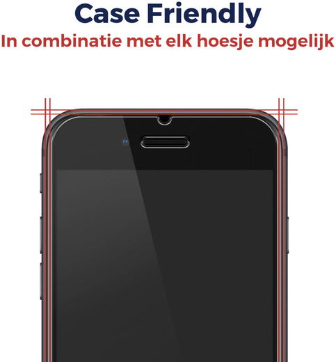 Rosso Apple iPhone SE 2020 / 2022 Tempered Glass met Installatietray afbeelding 4