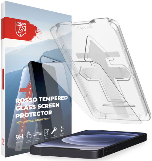 Rosso Apple iPhone 12 / 12 Pro Tempered Glass met Installatietray afbeelding 1