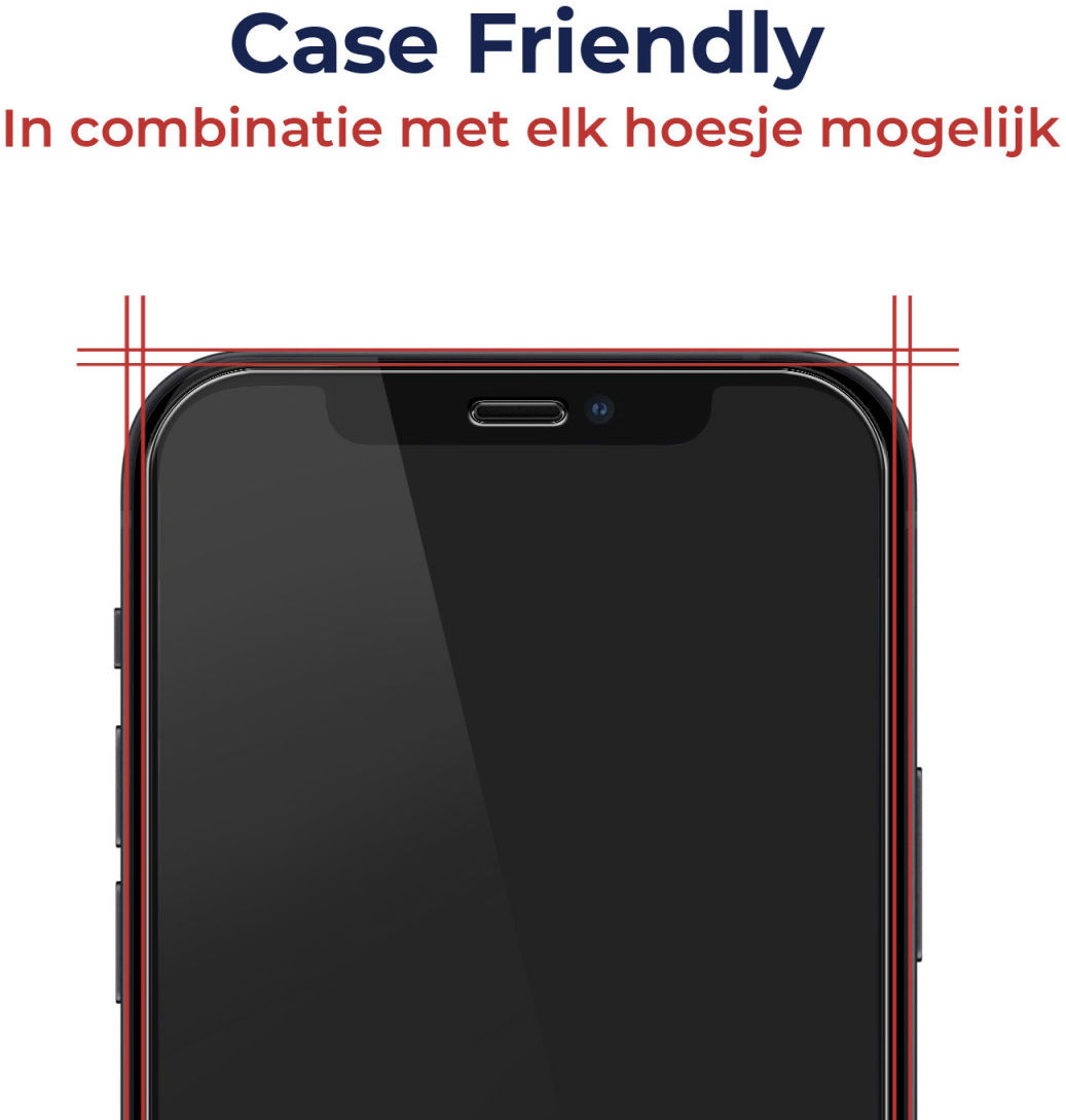 Rosso Apple iPhone 12 / 12 Pro Tempered Glass met Installatietray afbeelding 4