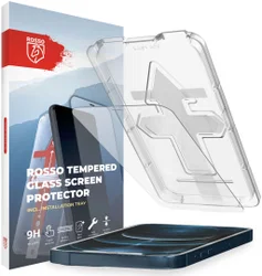 Rosso iPhone 12 Pro Max Tempered Glass Installatietray Case Friendly afbeelding