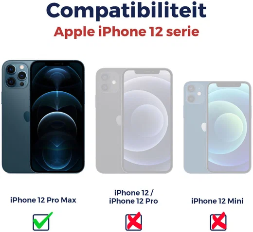 Rosso iPhone 12 Pro Max Tempered Glass Installatietray Case Friendly afbeelding 12