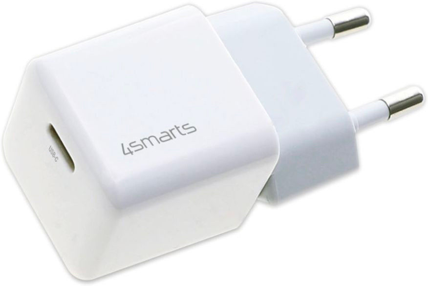 4smarts VoltPlug Mini 20W Compacte USB-C Power Delivery Adapter Wit afbeelding 1