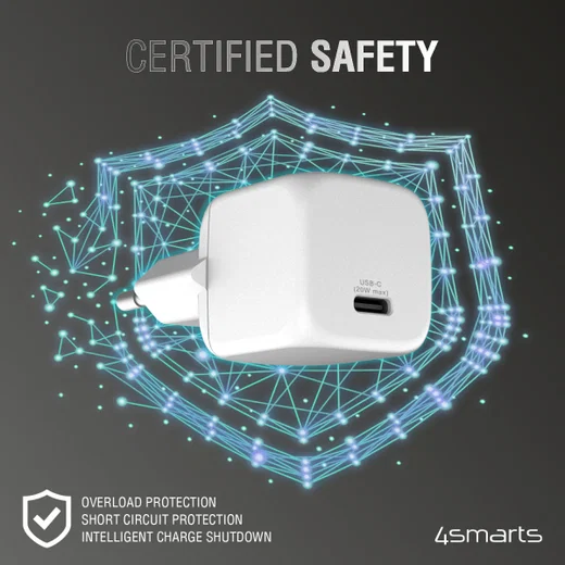 4smarts VoltPlug Mini 20W Compacte USB-C Power Delivery Adapter Wit afbeelding 8