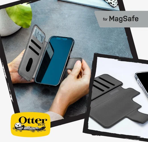 OtterBox MagSafe Folio Apple iPhone 12 Pro Max Hoesje Book Case Zwart afbeelding 4