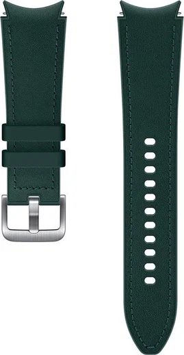 Origineel Samsung Universeel Watch 20MM Bandje Hybrid Leer Groen (S/M) afbeelding 1