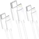 USB-C naar Apple Lightning iPhone / iPad Kabel 1 Meter - Triple Pack afbeelding 1