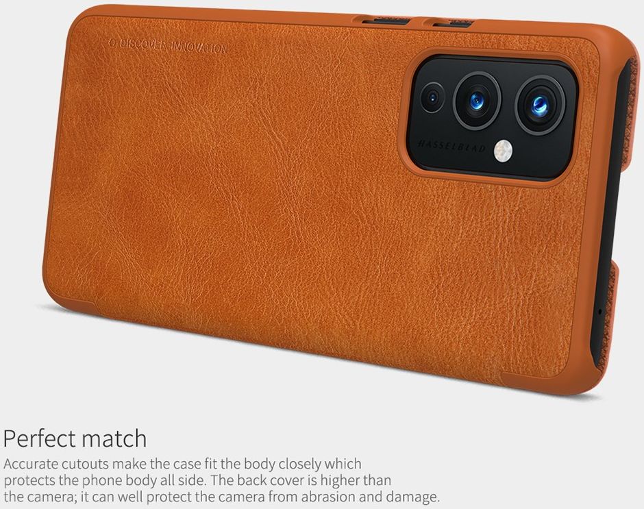 Nillkin Qin Series OnePlus 9 Hoesje Wallet Book Case Rood afbeelding 4