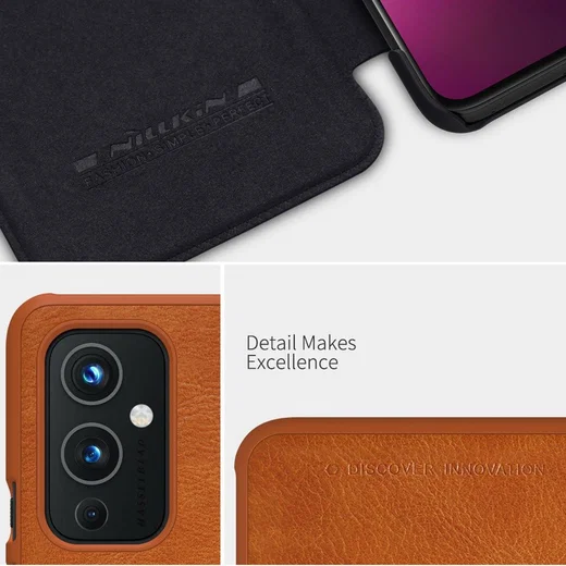 Nillkin Qin Series OnePlus 9 Hoesje Wallet Book Case Rood afbeelding 7