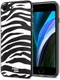 HappyCase iPhone SE 2020/2022 Hoesje Flexibel TPU Zebra Printje afbeelding 2