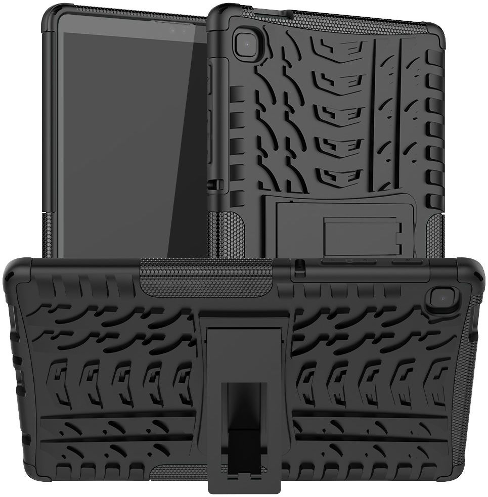 Samsung Galaxy Tab A7 Lite Hoes Robuust Hybride Back Cover Zwart afbeelding 1