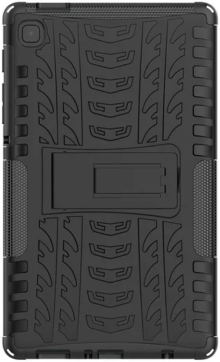 Samsung Galaxy Tab A7 Lite Hoes Robuust Hybride Back Cover Zwart afbeelding 3