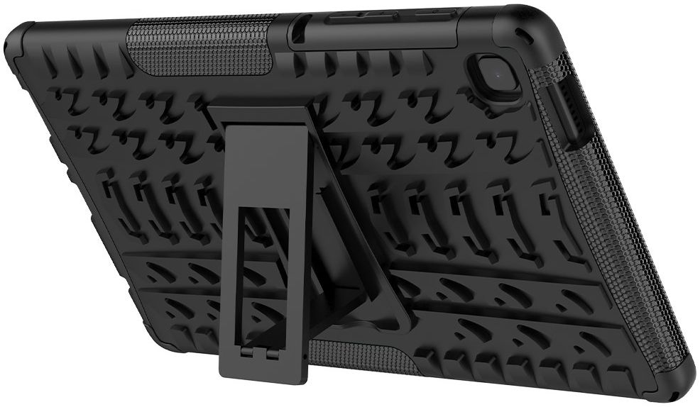 Samsung Galaxy Tab A7 Lite Hoes Robuust Hybride Back Cover Zwart afbeelding 4