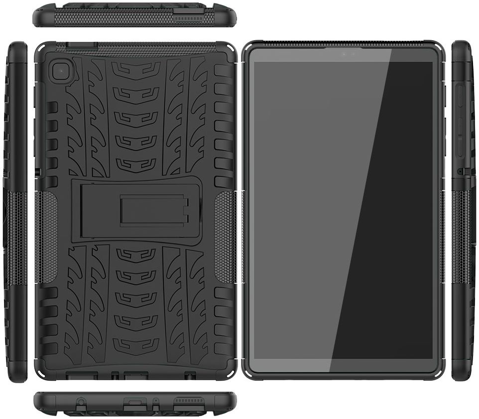 Samsung Galaxy Tab A7 Lite Hoes Robuust Hybride Back Cover Zwart afbeelding 7