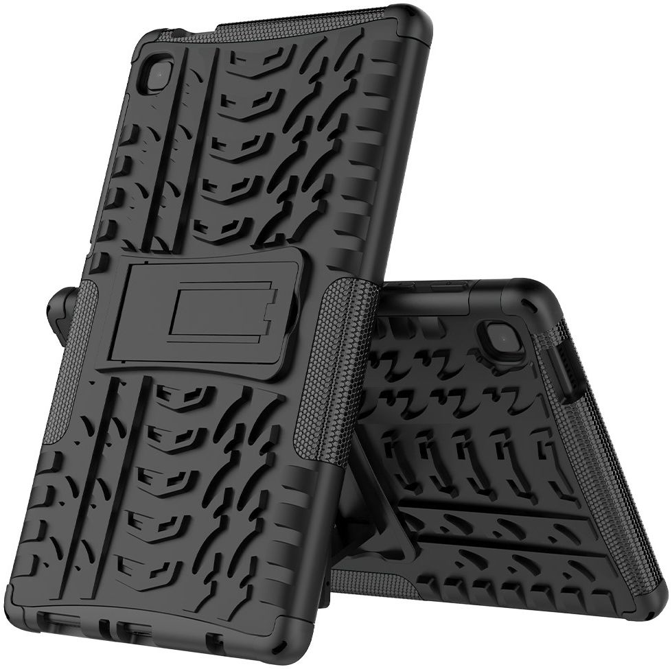 Samsung Galaxy Tab A7 Lite Hoes Robuust Hybride Back Cover Zwart afbeelding 9