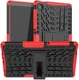 Samsung Galaxy Tab A7 Lite Hoes Robuust Hybride Back Cover Rood afbeelding 1