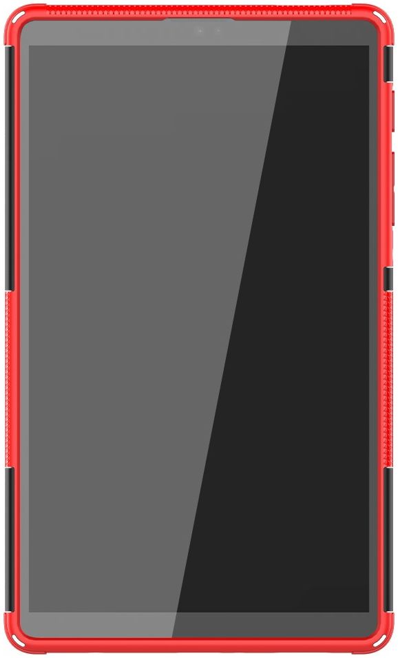 Samsung Galaxy Tab A7 Lite Hoes Robuust Hybride Back Cover Rood afbeelding 2