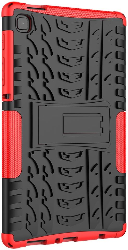 Samsung Galaxy Tab A7 Lite Hoes Robuust Hybride Back Cover Rood afbeelding 8