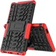 Samsung Galaxy Tab A7 Lite Hoes Robuust Hybride Back Cover Rood afbeelding 9