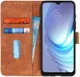 KHAZNEH Motorola Moto G50 Hoesje Retro Wallet Book Case Bruin afbeelding 1