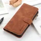 KHAZNEH Motorola Moto G50 Hoesje Retro Wallet Book Case Bruin afbeelding 4