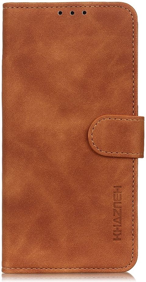 KHAZNEH Motorola Moto G50 Hoesje Retro Wallet Book Case Bruin afbeelding 2