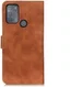 KHAZNEH Motorola Moto G50 Hoesje Retro Wallet Book Case Bruin afbeelding 6