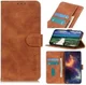 KHAZNEH Motorola Moto G50 Hoesje Retro Wallet Book Case Bruin afbeelding 9