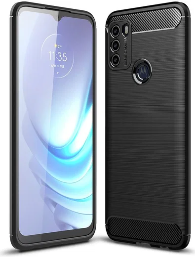 Motorola Moto G50 Hoesje Geborsteld TPU Flexibele Back Cover Zwart afbeelding 11
