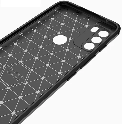 Motorola Moto G50 Hoesje Geborsteld TPU Flexibele Back Cover Zwart afbeelding 7