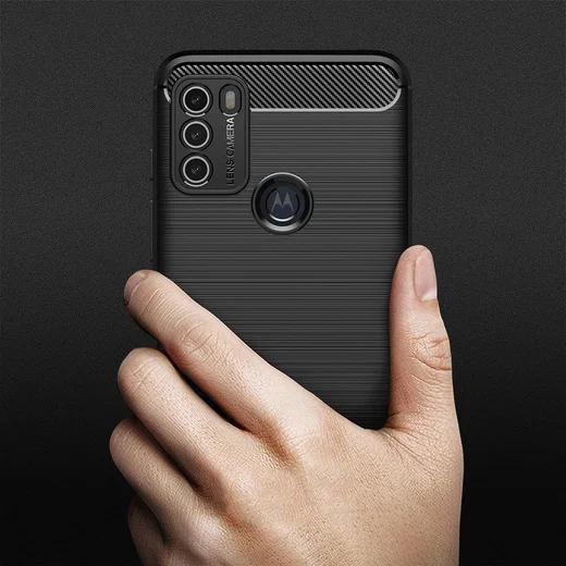 Motorola Moto G50 Hoesje Geborsteld TPU Flexibele Back Cover Zwart afbeelding 9