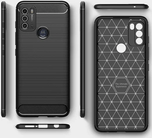 Motorola Moto G50 Hoesje Geborsteld TPU Flexibele Back Cover Zwart afbeelding 10