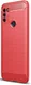 Motorola Moto G50 Hoesje Geborsteld TPU Flexibele Back Cover Rood afbeelding 1