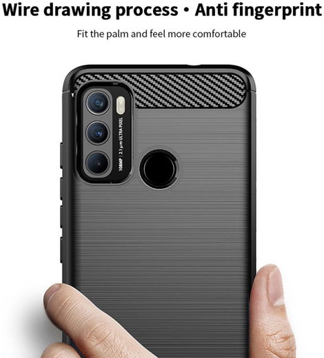 MOFI Motorola Moto G60 Hoesje Geborsteld TPU Back Cover Blauw afbeelding 10