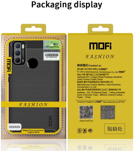 MOFI Motorola Moto G60 Hoesje Geborsteld TPU Back Cover Blauw afbeelding 12