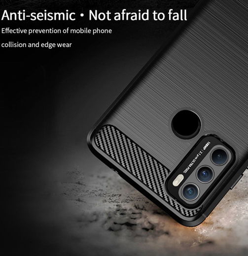 MOFI Motorola Moto G60 Hoesje Geborsteld TPU Back Cover Blauw afbeelding 8