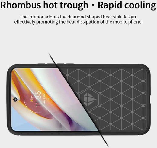 MOFI Motorola Moto G60 Hoesje Geborsteld TPU Back Cover Blauw afbeelding 9